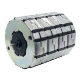 Mechtex MTRD4B synchronous motor with extended modular housing and multi-section metal body for high-torque motion control applications