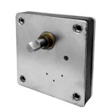 Compact gearbox assembly showing square front plate and central shaft
