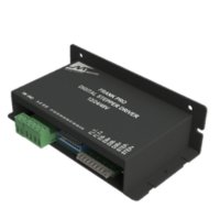 48V stepper motor driver with black rectangular housing and terminal connectors