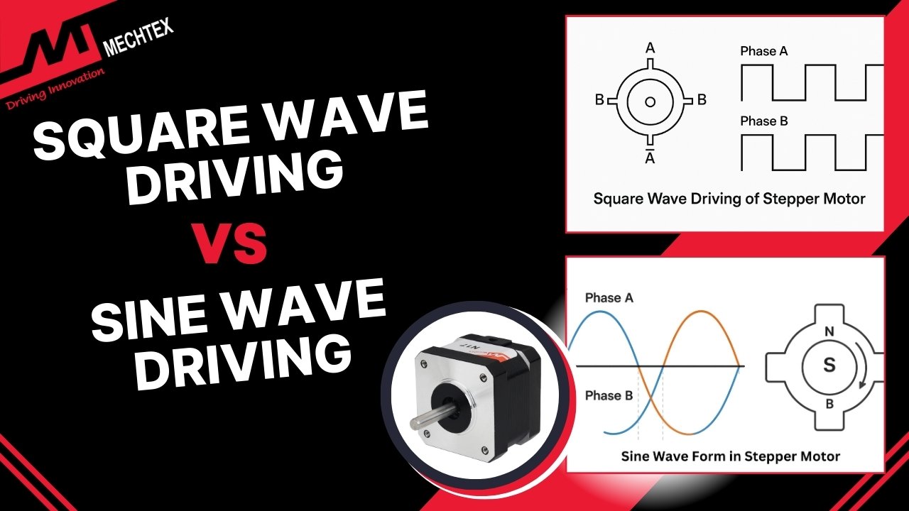 Square Wave Driving vs. Sine Wave Driving  in Stepper Motors: A Technical Comparison